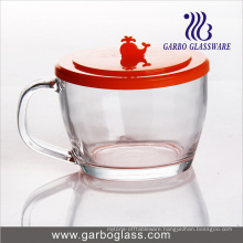 400ml Glass Tea Mug with PC Lid